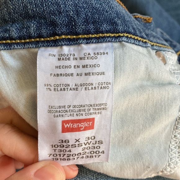 Wrangler Slim Straight Jeans size 36x30 - Picture 5 of 7